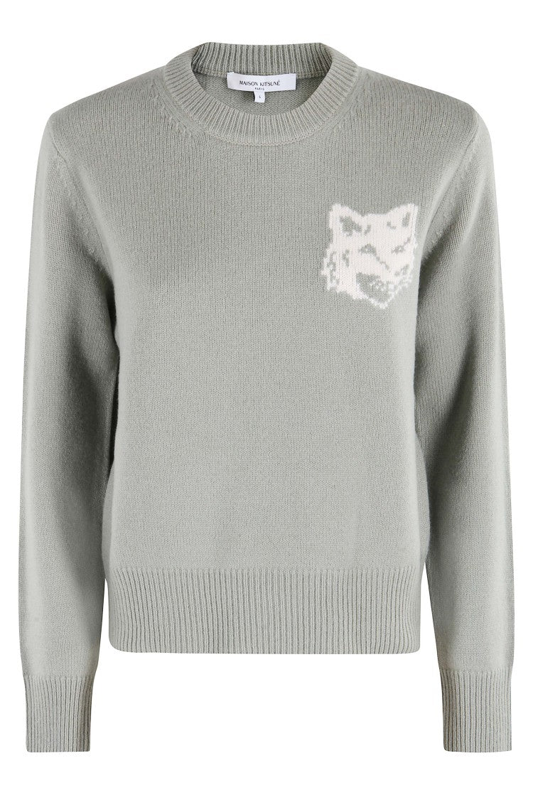 Maison Kitsuné Fox Head Intarsia Merino Jumper