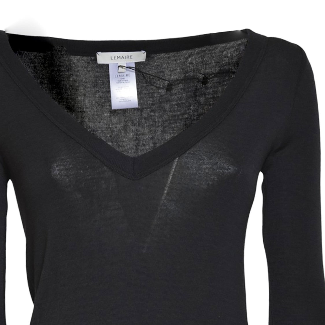 Lemaire Deep V-Neck Slim Fit Wool Sweater