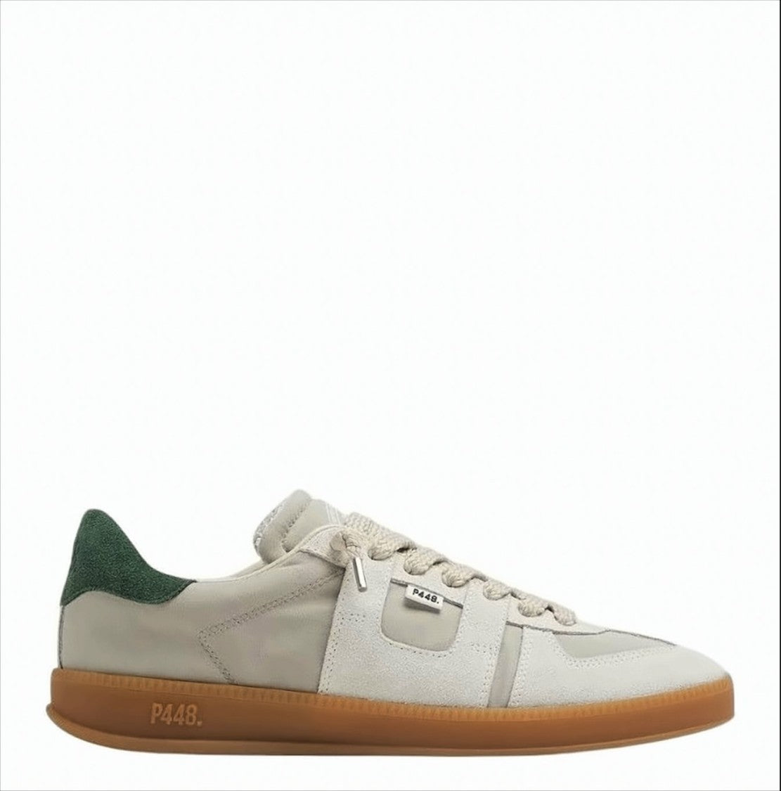 P448 Beige Nylon And Suede Monza Sneakers