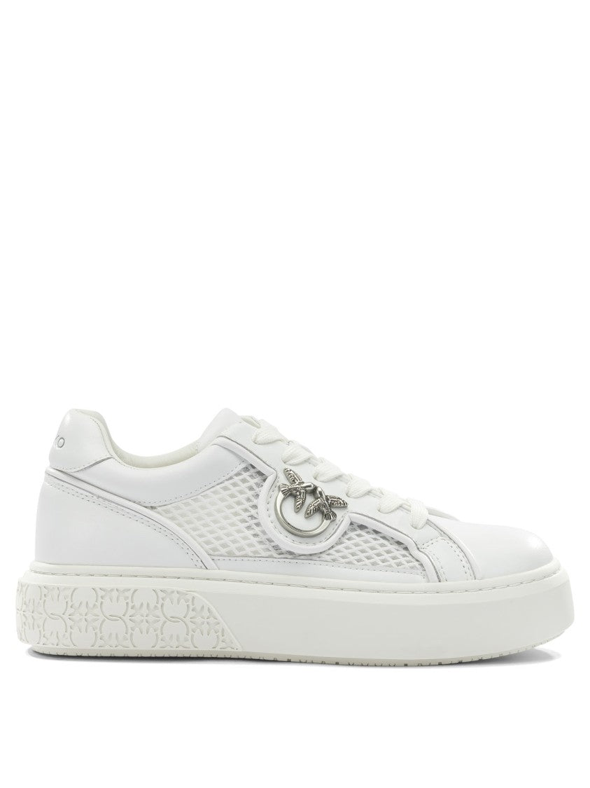 Pinko Low-Top Sneakers With Leather
