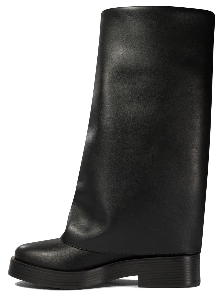 Casadei Slightly Slouched Black Ankle Boots