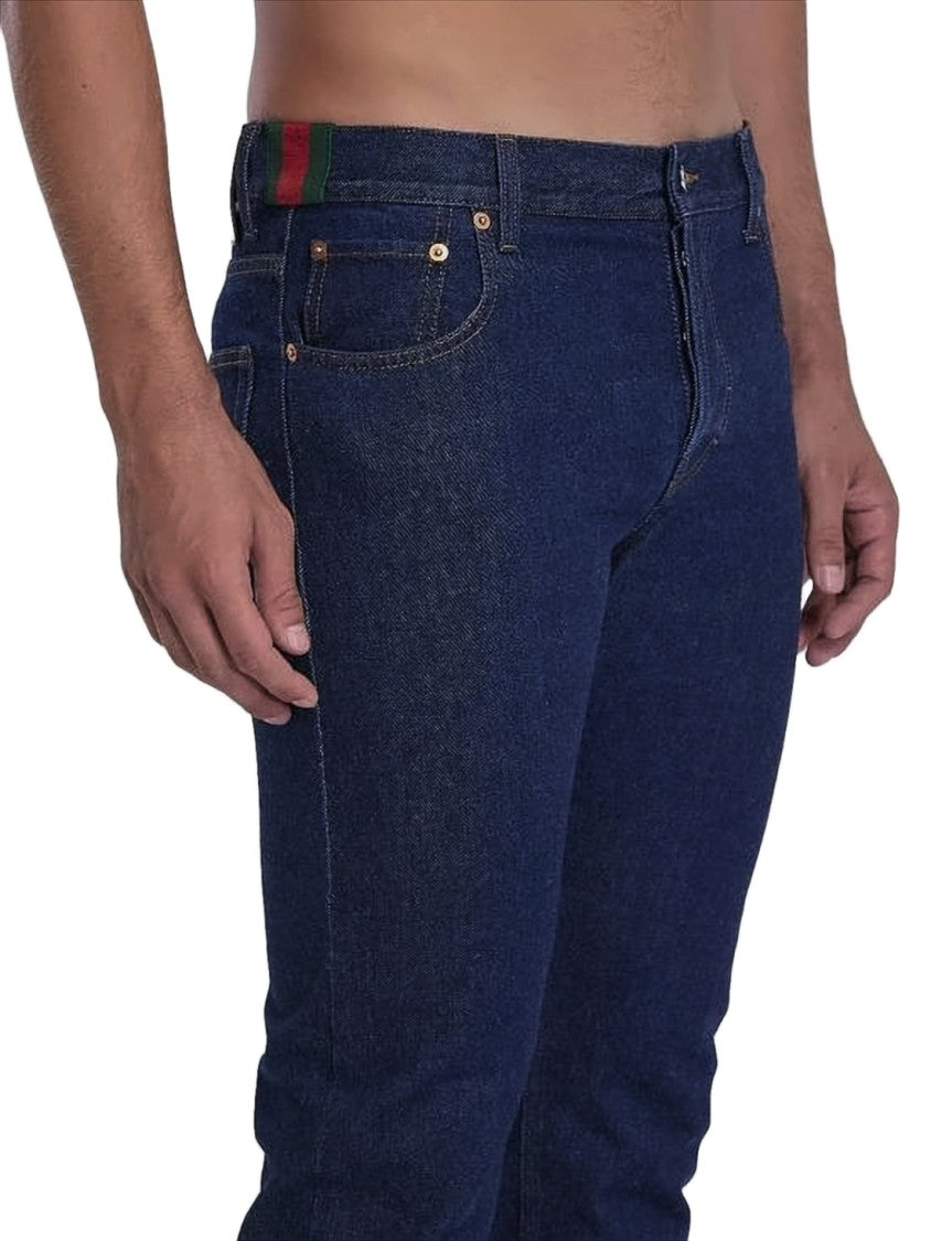 Gucci Indigo Wash Straight-Leg Denim Pants