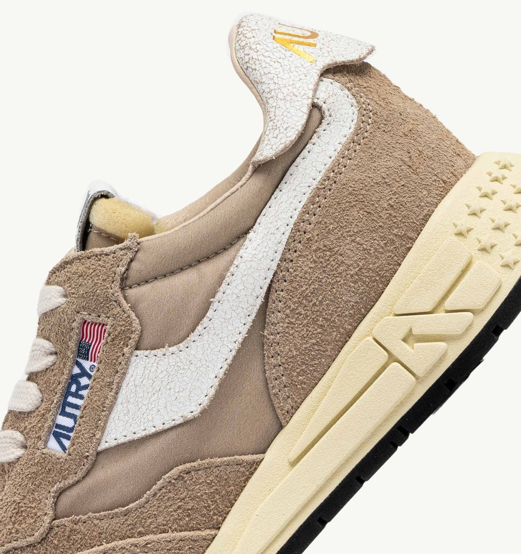Autry Reelwind Hazelnut Nylon And Suede Running Shoes