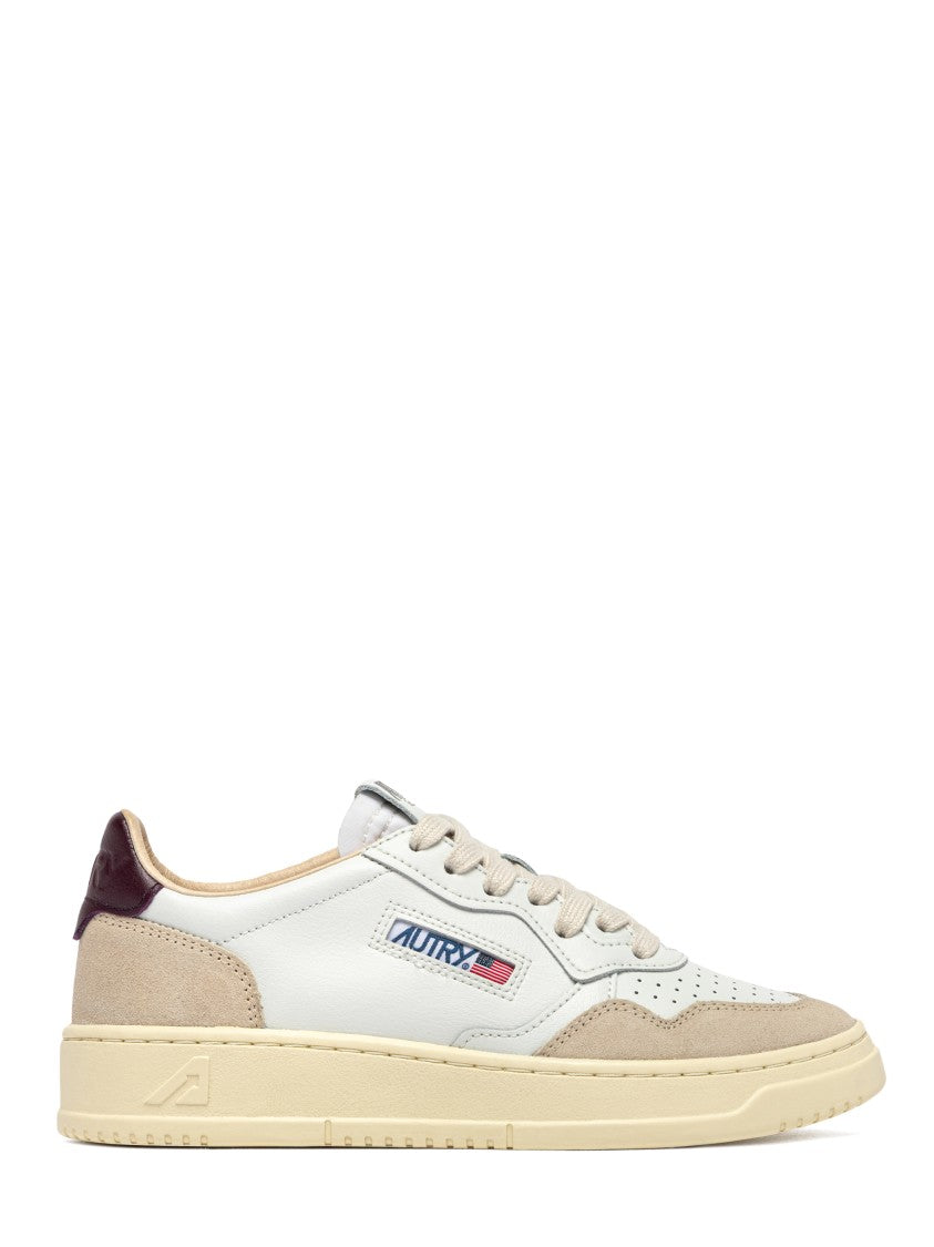 Autry Low-Top Leather And Suede Sneakers With Padded Collar