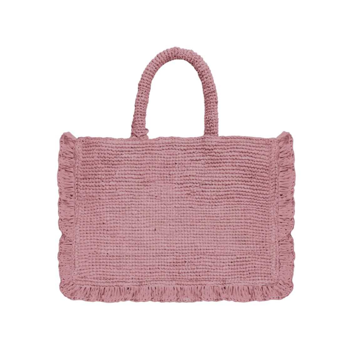 Mc2 Saint Barth Textured Raffia Bag With Contrasting Logo