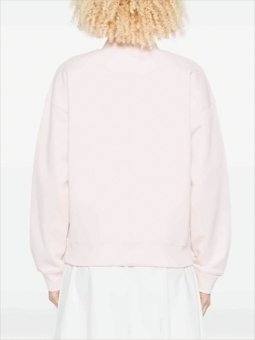 Maison Kitsuné Half-Zip Sweatshirt With Embroidered Fox Motif