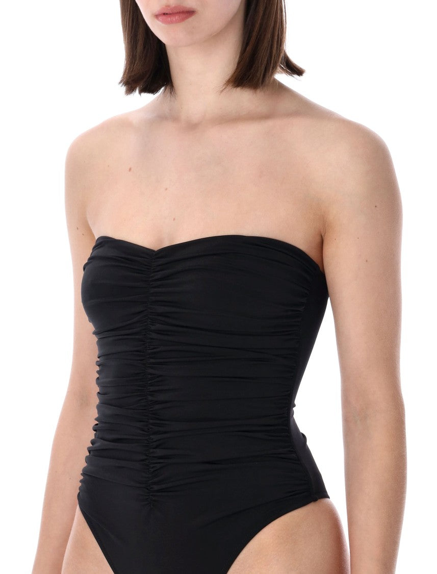 Belamer Vivien Strapless Ruched One-Piece Swimsuit