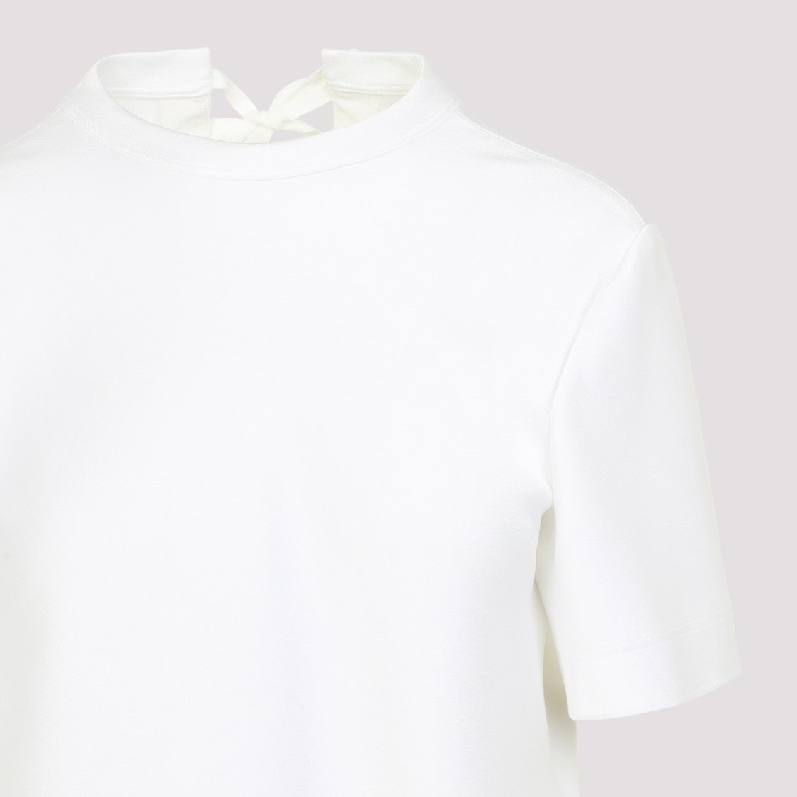 Carven White High Neck Shirt