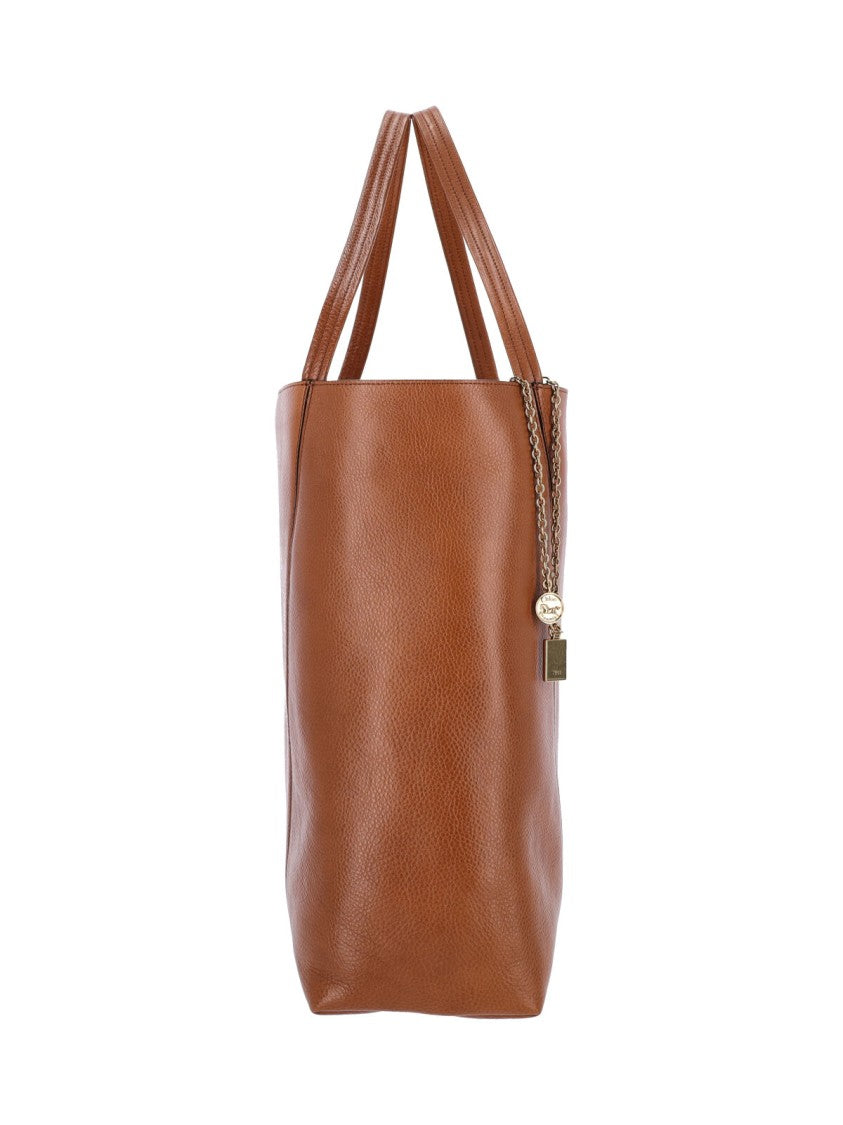 Chloé Brown Spin Large Calfskin Tote Bag