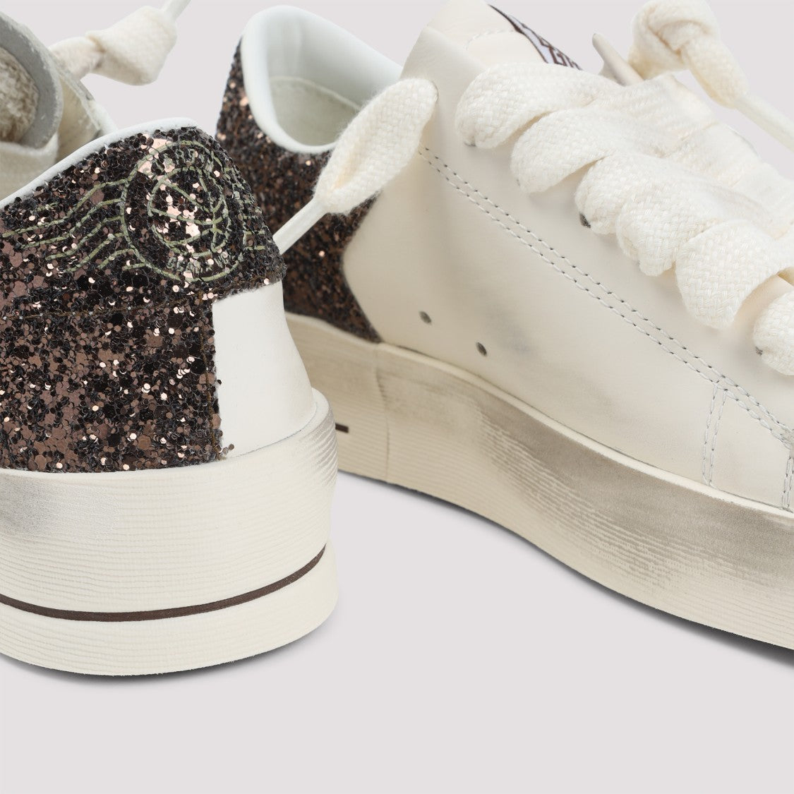 Golden Goose White Cow Leather Stardan Sneakers