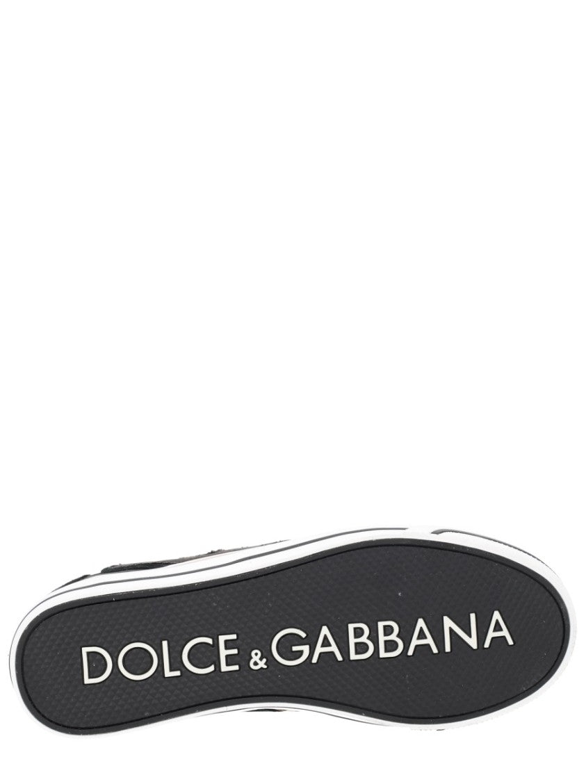 Dolce & Gabbana Multicolor Dg Sailing Suede Leopard Sneakers