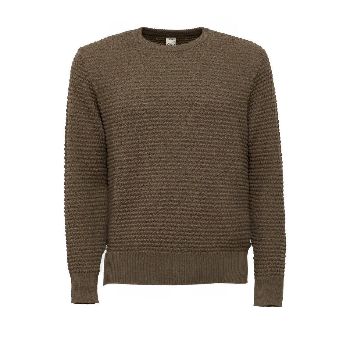 Grp Spotknit Textured Honeycomb Knit Long Sleeve Sweater