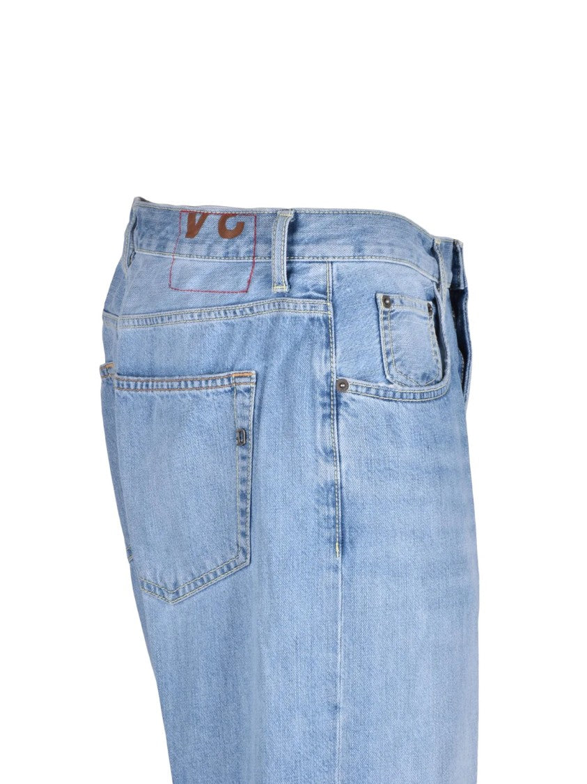 Dondup Light Blue Jago Carrot Fit Cotton Jeans