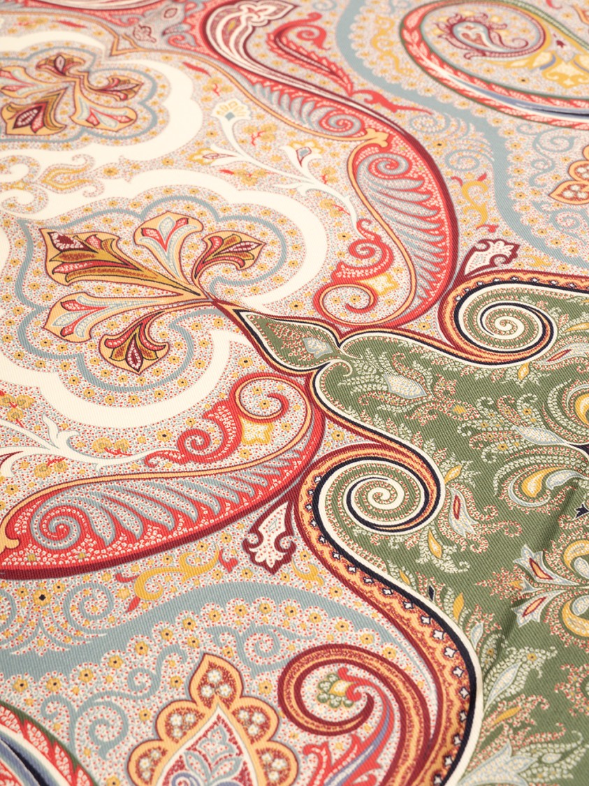 Etro Wool And Silk Shawl With Print