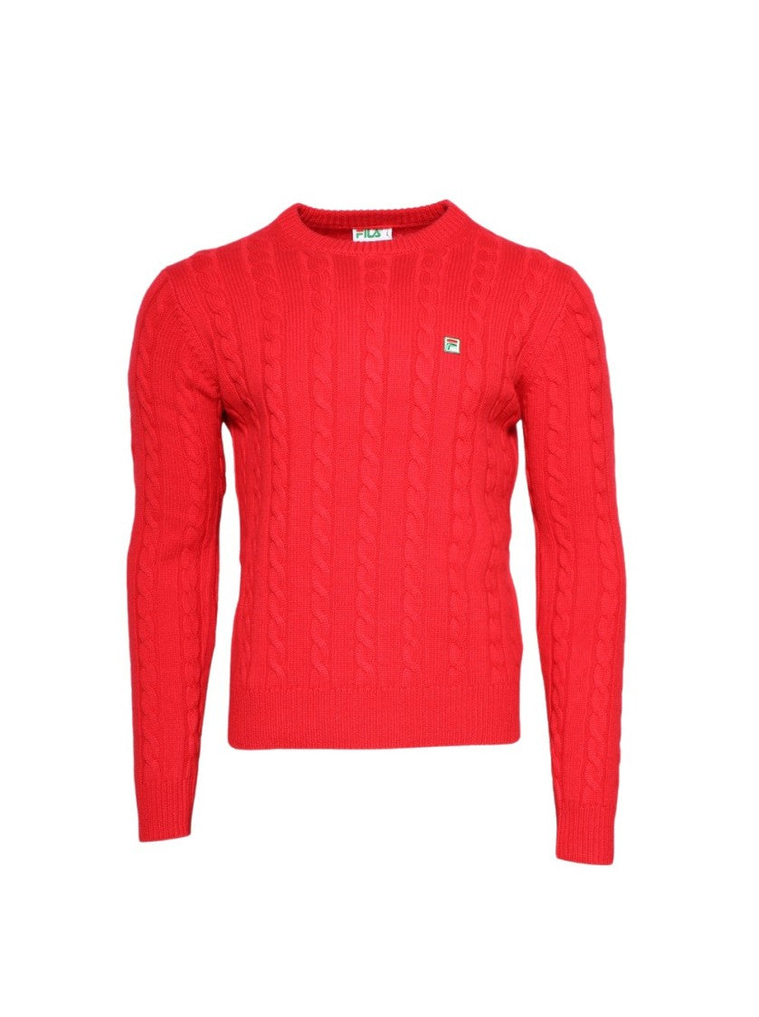 Fila+ F+ Cable Knit Crewneck Sweater