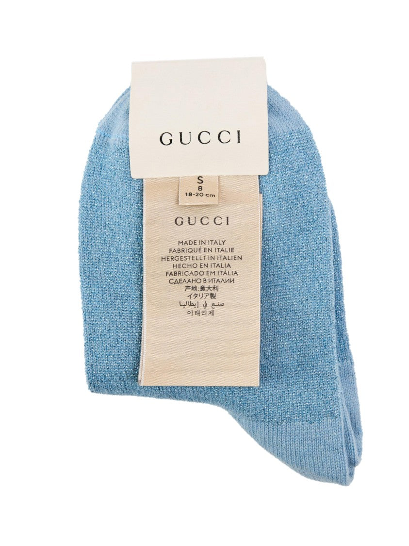 Gucci Gg Monogram Cashmere Ankle Socks