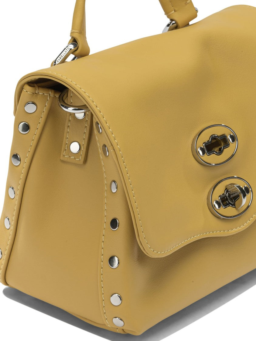 Zanellato Structured Leather Handbag With Silver-Tone Accents