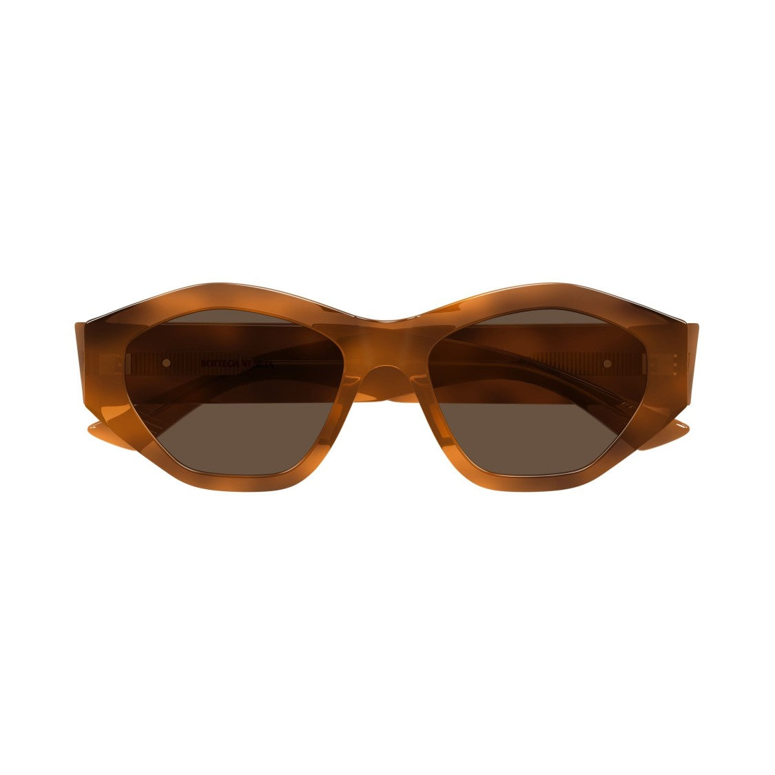 Bottega Veneta Bv1408s Angular Tortoiseshell Sunglasses