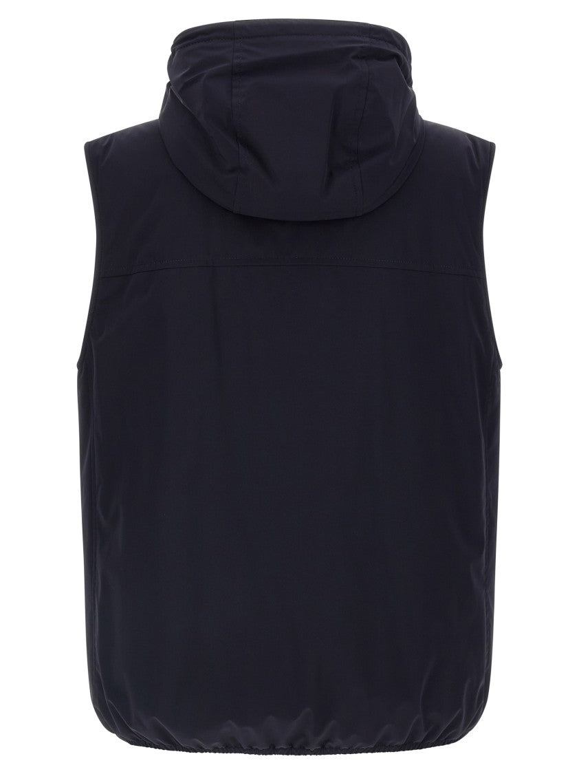 Brunello Cucinelli Water-Repellent Technical Fabric Hooded Vest