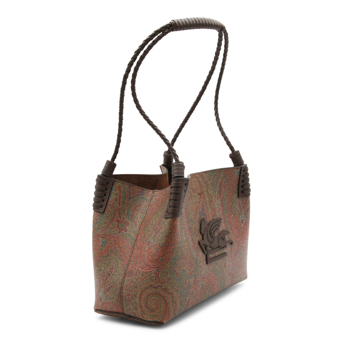 Etro Brown Patterned Tote Bag