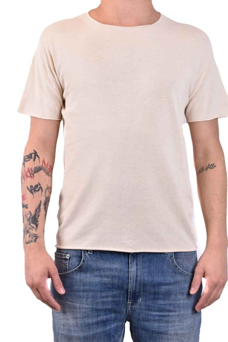 Isabel Benenato White Cotton Knit T-Shirt