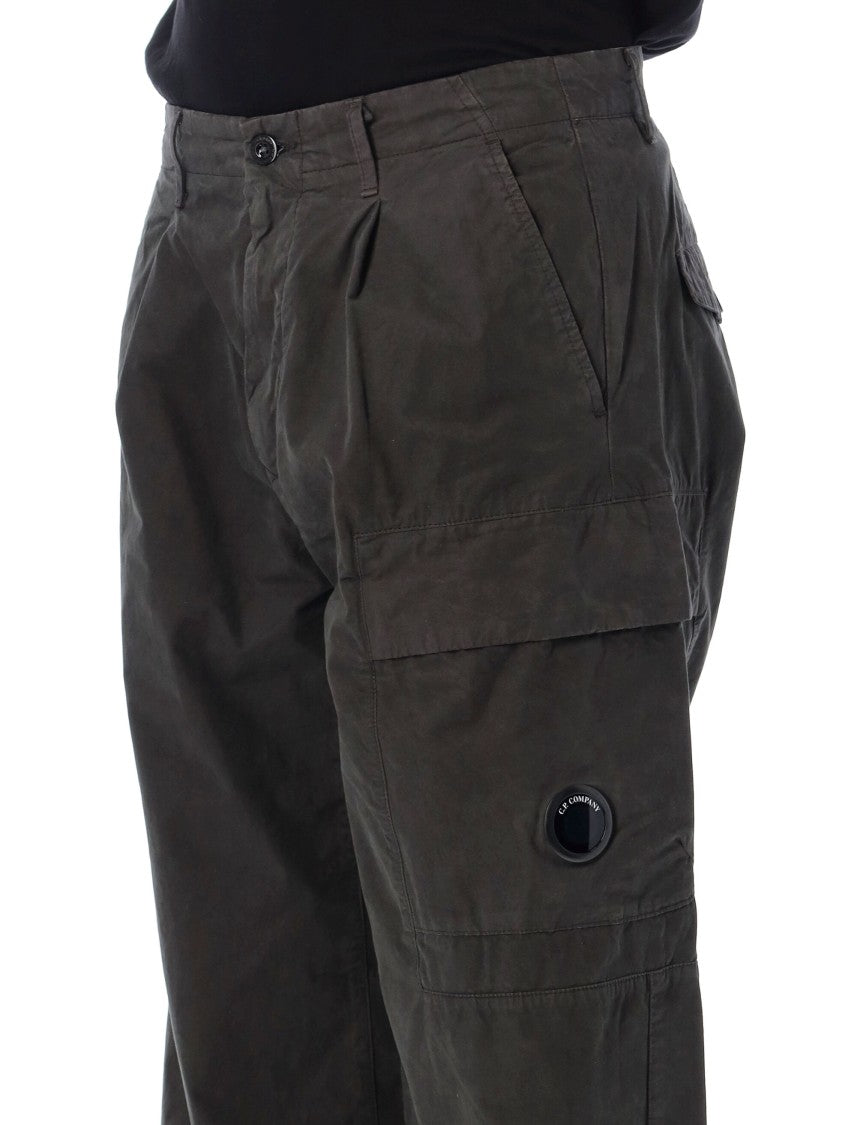 C.P. Company High-Density Micro-Reps Cargo Pants With Pleats And Utility Pockets