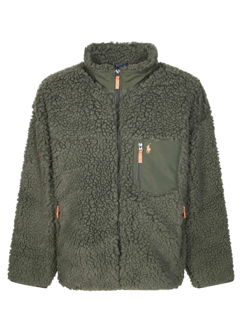 Polo Ralph Lauren Textured Fleece Full-Zip Pullover Sweater