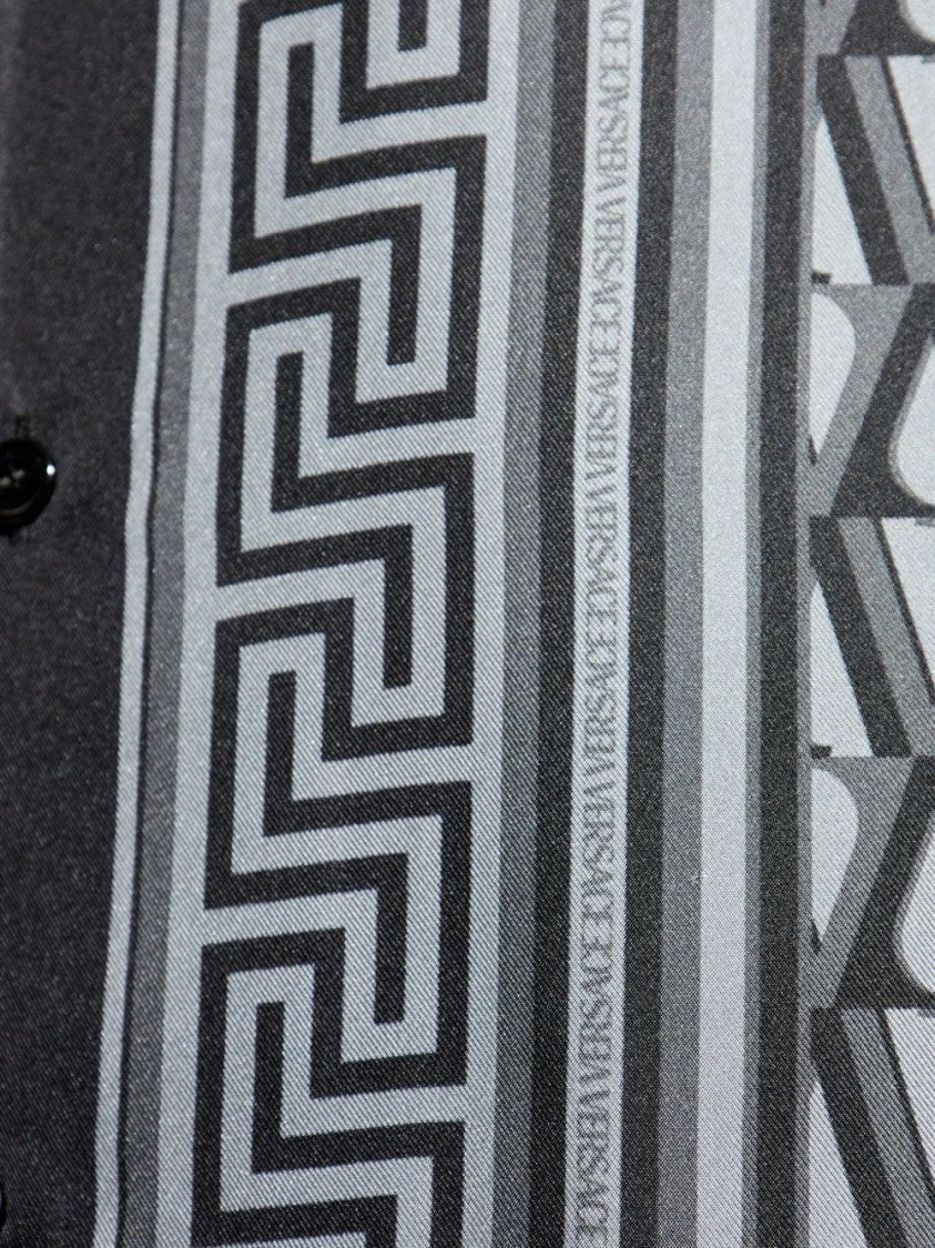 Versace Geometric Pattern Short-Sleeve Shirt