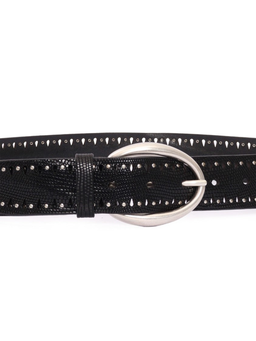 Claudio Orciani Smooth Calf Leather Belt With Polished Finish