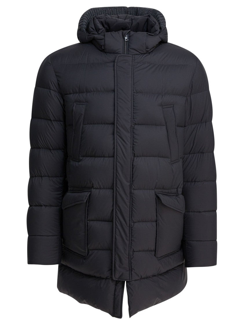 Herno Long Down Jacket With Hood