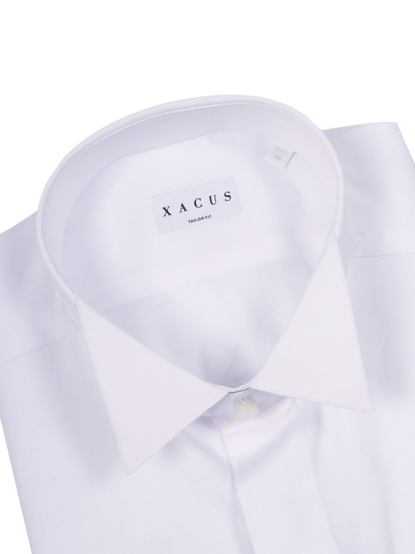 Xacus White Camicia Pointed Collar Shirt