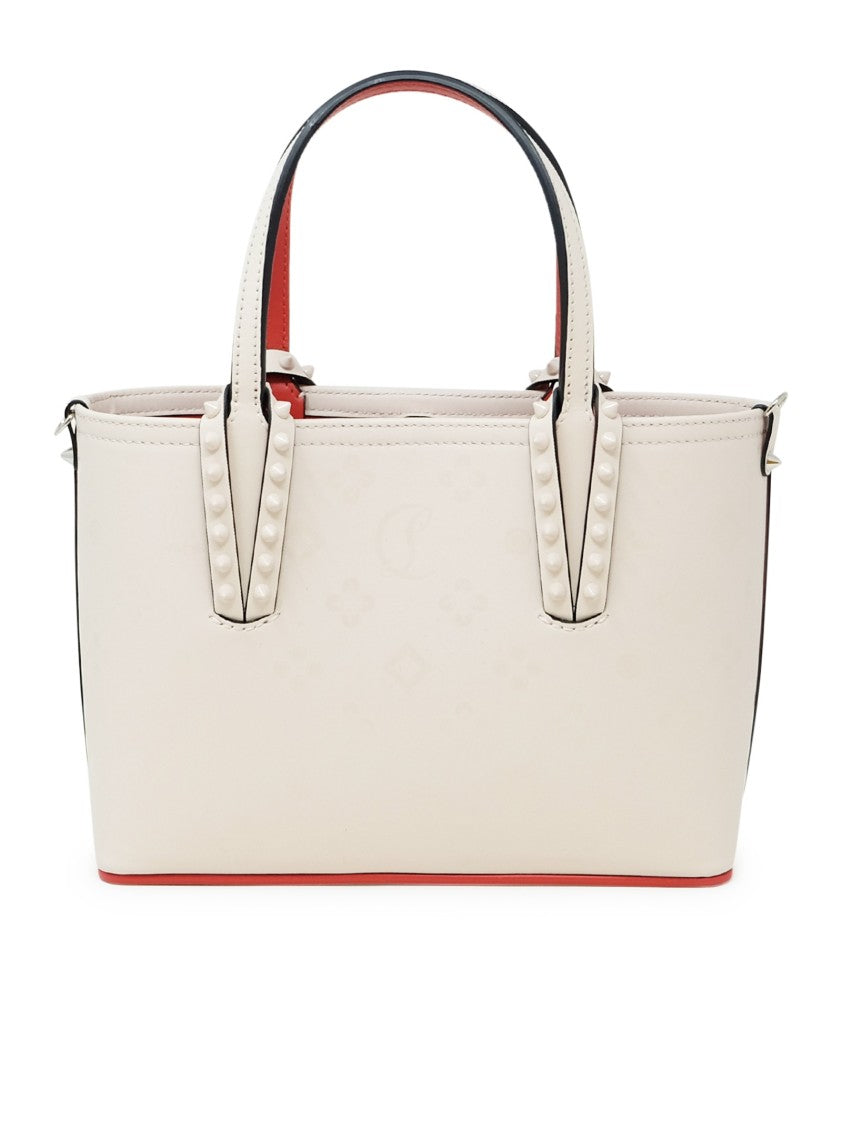 Christian Louboutin Leche Leather Cabata E/W Mini Calf Paris Loubinthesky Print Handbag