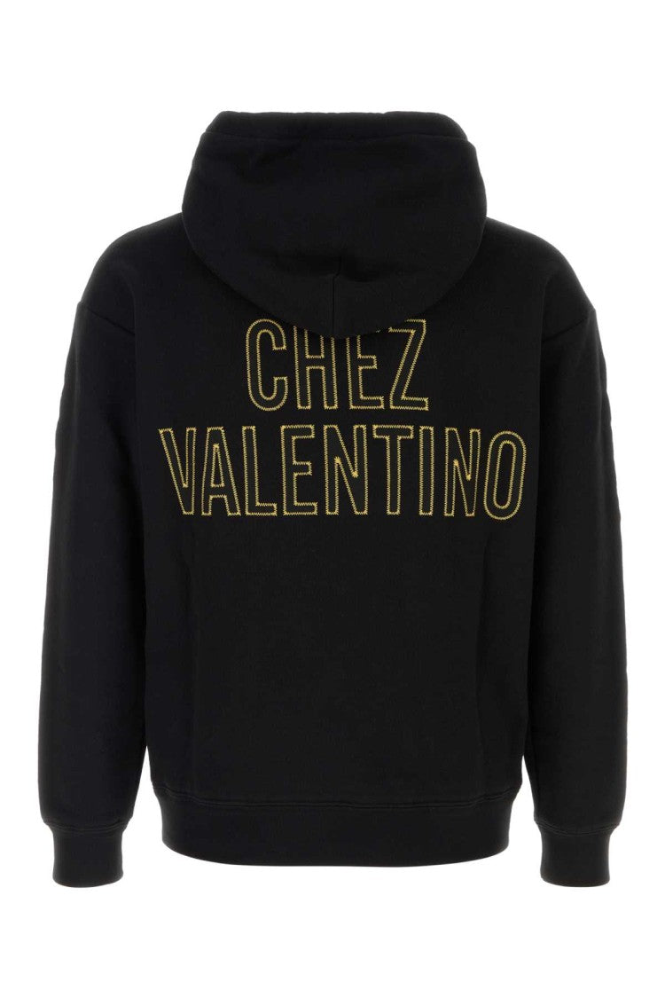 Valentino Garavani Black Cotton Sweatshirt