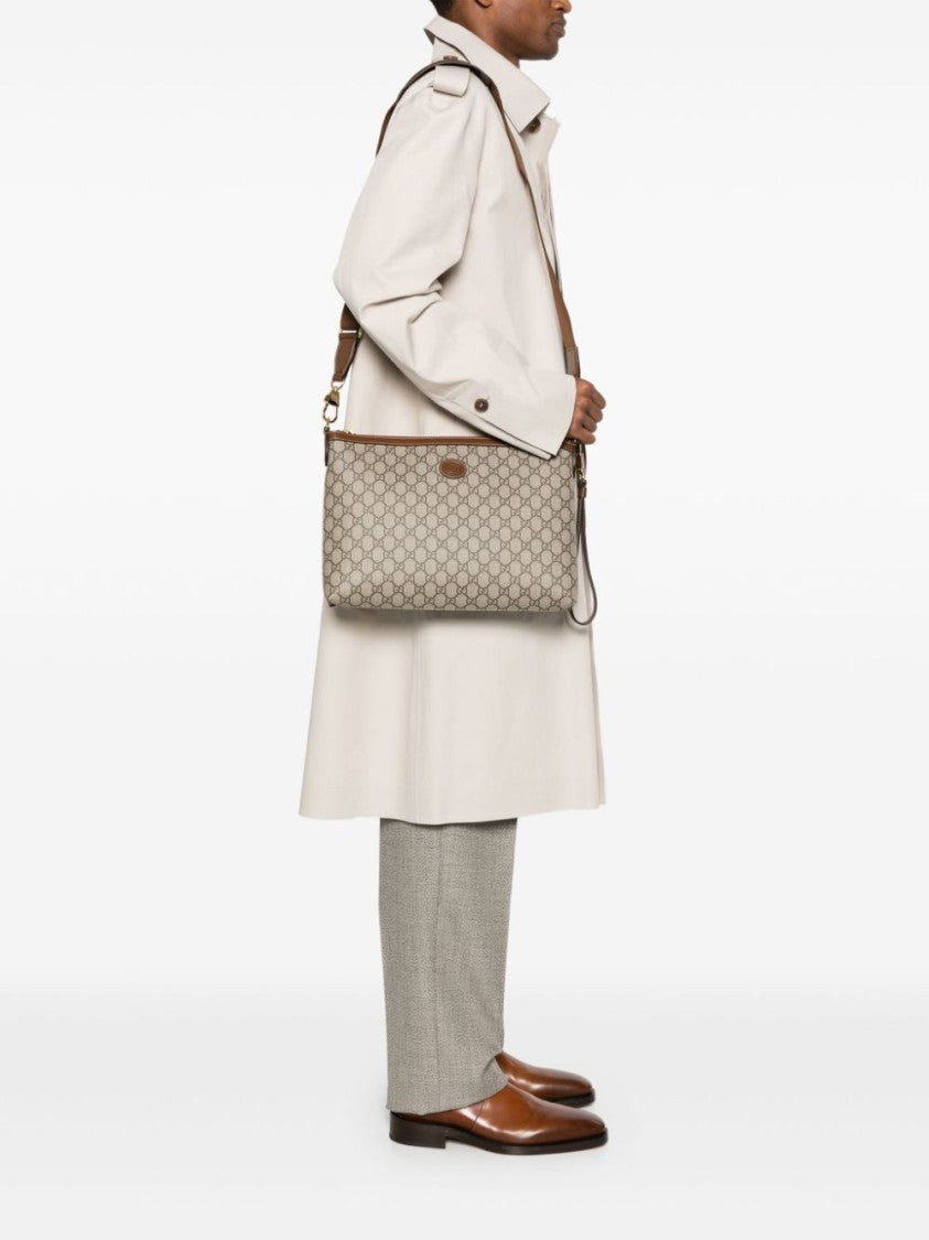 Gucci Gg Supreme Monogram Large Crossbody Bag