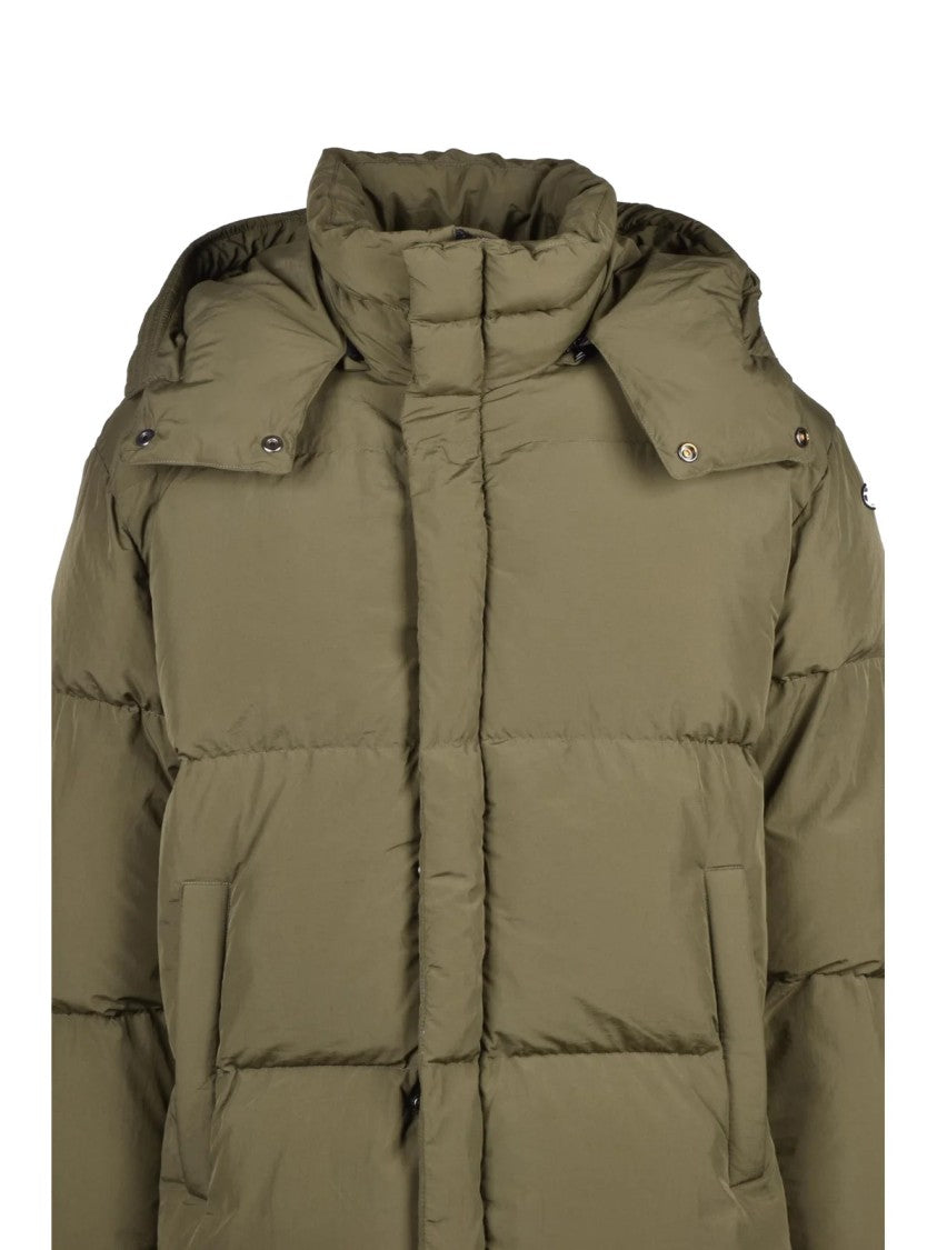 Diesel Military Green Nylon Down Jacket
