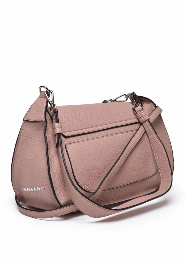 Ermanno Firenze Rachele Flap Shoulder Bag - Old Rose