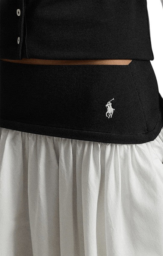 Polo Ralph Lauren White Cotton Trapeze Skirt