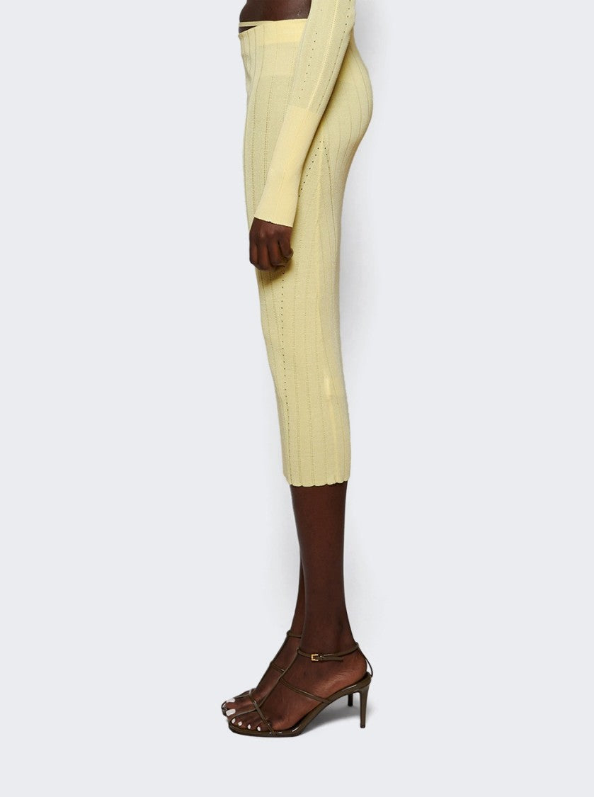 Jacquemus The Pralù Skirt Light Yellow