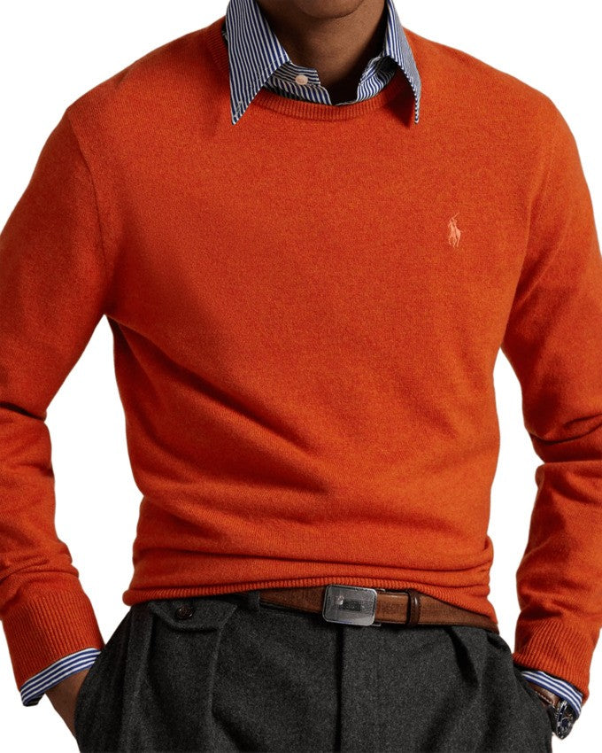 Polo Ralph Lauren Crewneck Sweatshirt In Fine Italian Wool