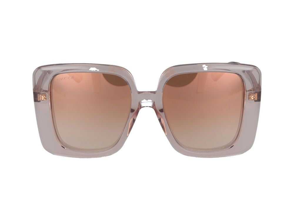 Gucci Oversized Square Frame Sunglasses With Gradient Lenses