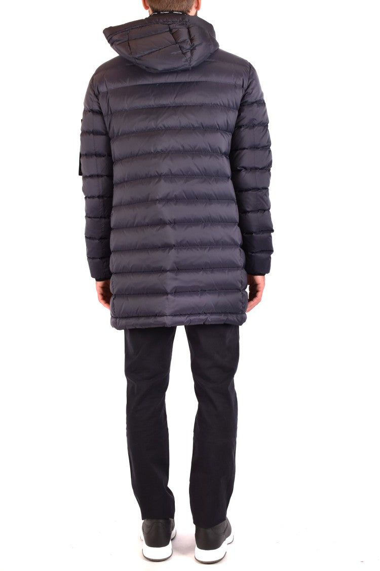 Peuterey Dark Blue Nylon Quilted Down Jacket