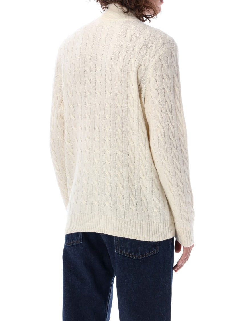 Polo Ralph Lauren Cable Knit Half Zip Cable Knit Sweater