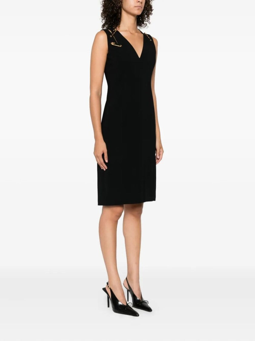 Versace Cocktail Dress `Responsible` Techno Cady Stretch
