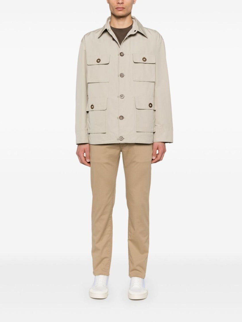 Jacob Cohen Almond Beige Jeans With Classic Five-Pocket Design