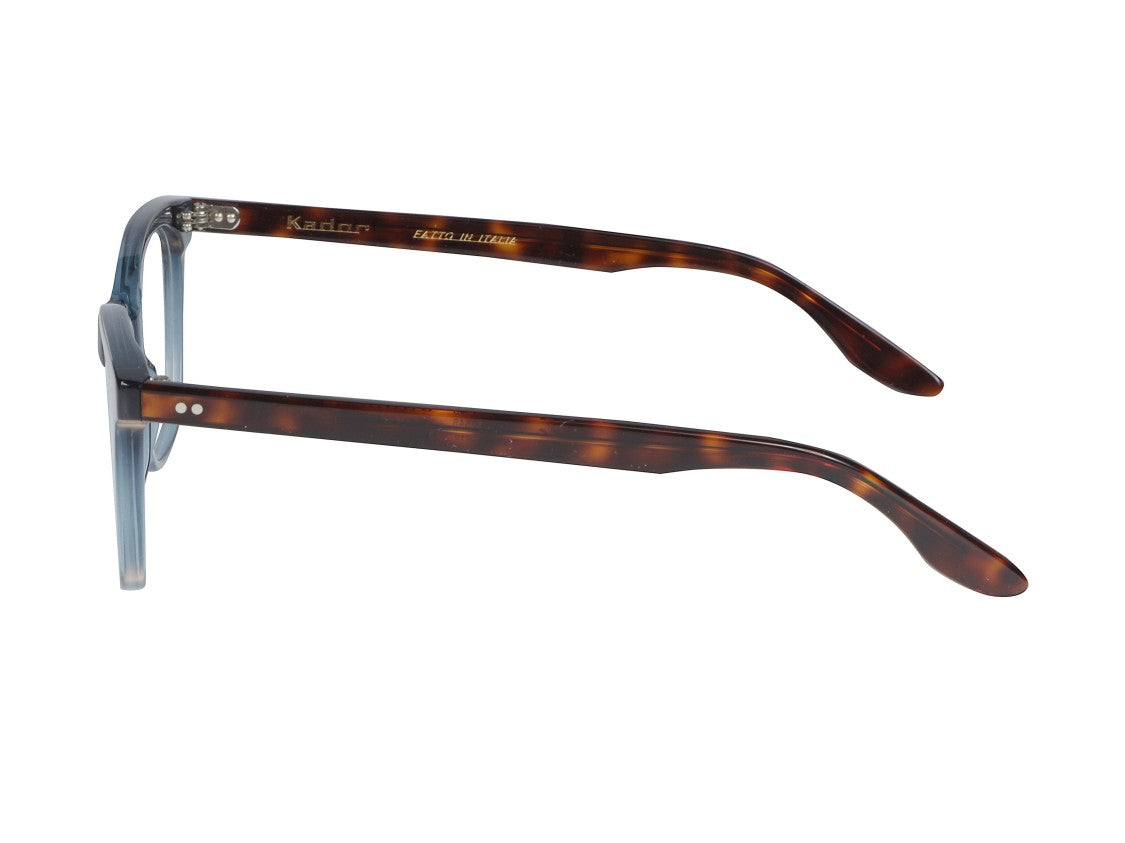 Kador Blue Cooper Translucent Round Sunglasses