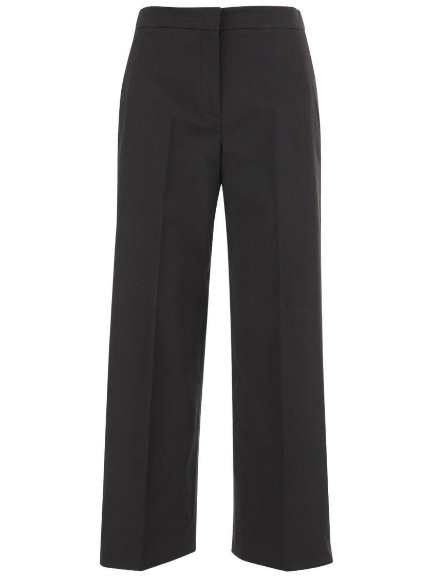 Ql2 Tailored Wide-Leg Pants With Elastic Waistband