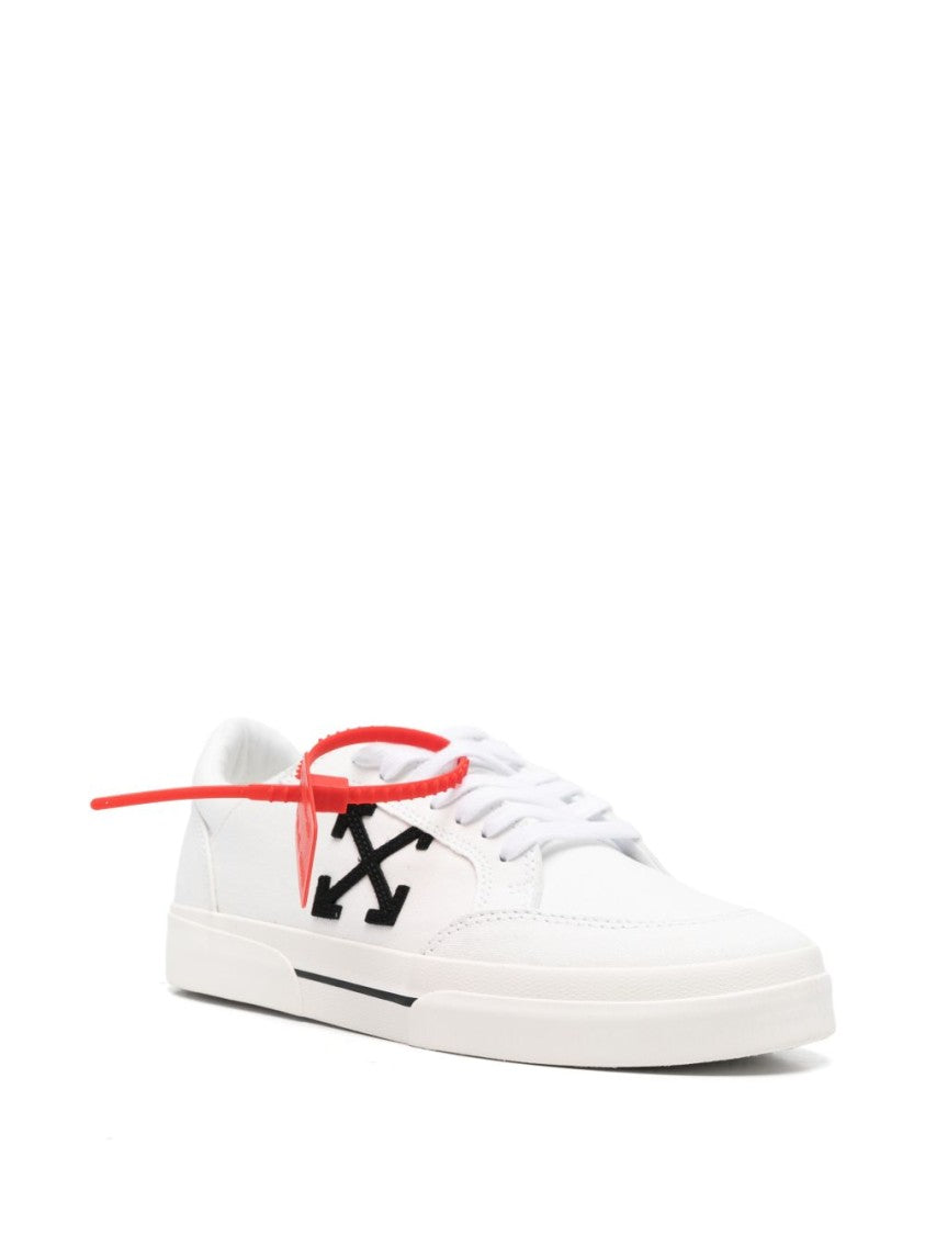 Off-White White Low-Top Arrow Logo Sneakers