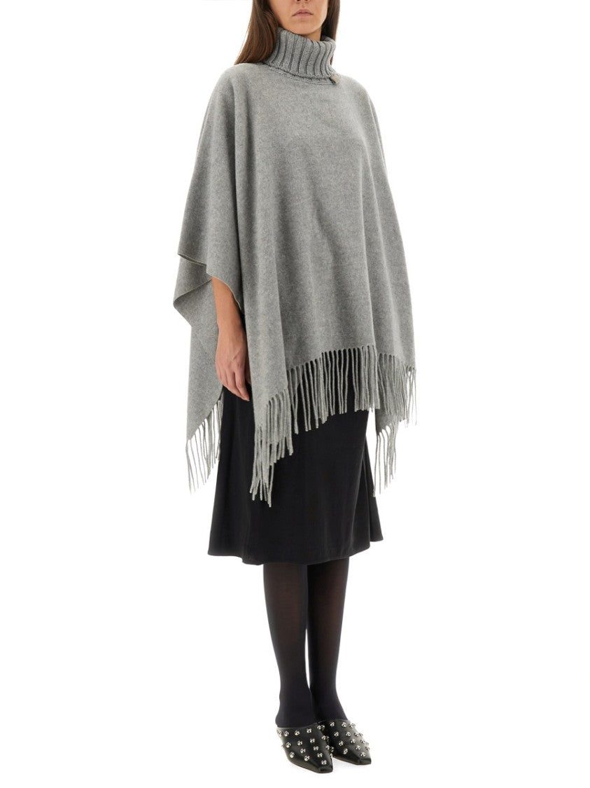 Fabiana Filippi Draped Grey Poncho