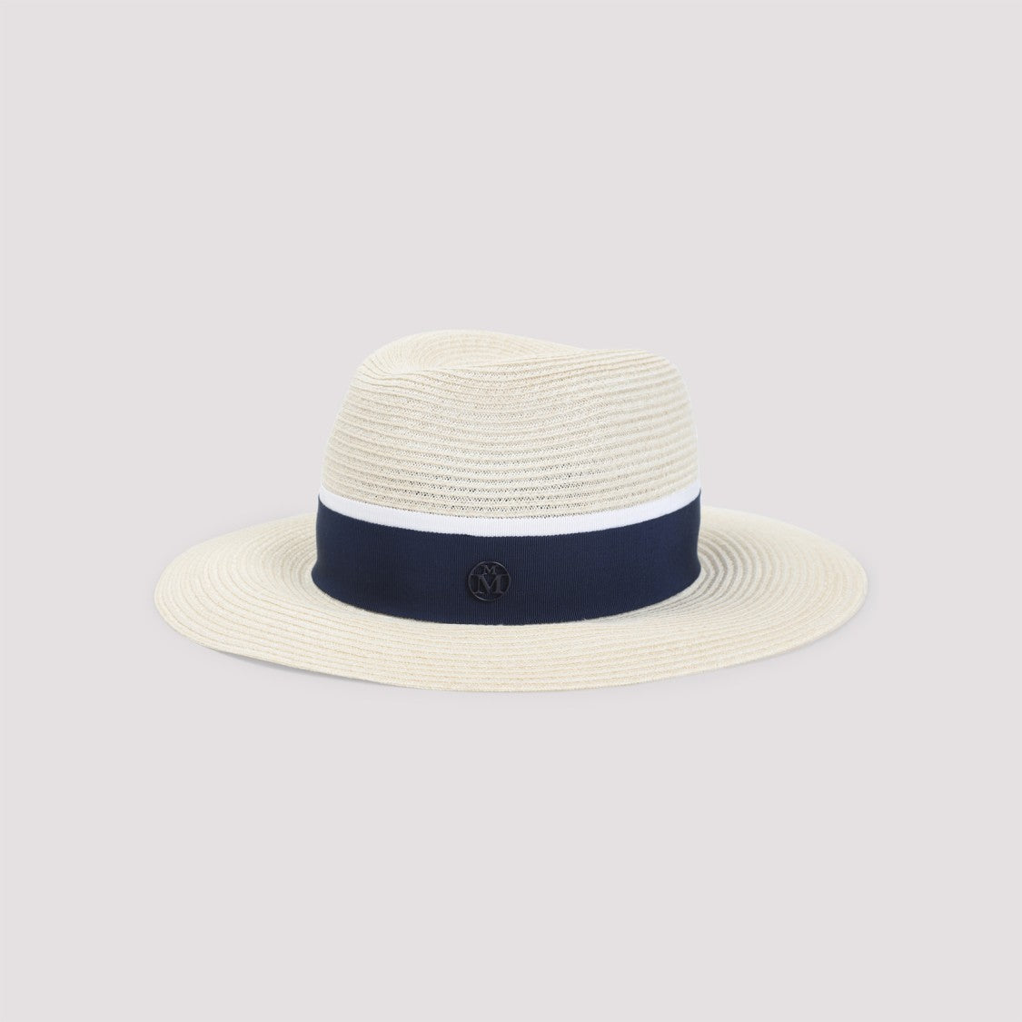 Maison Michel Wide-Brimmed Natural Hemp And Cotton Hat