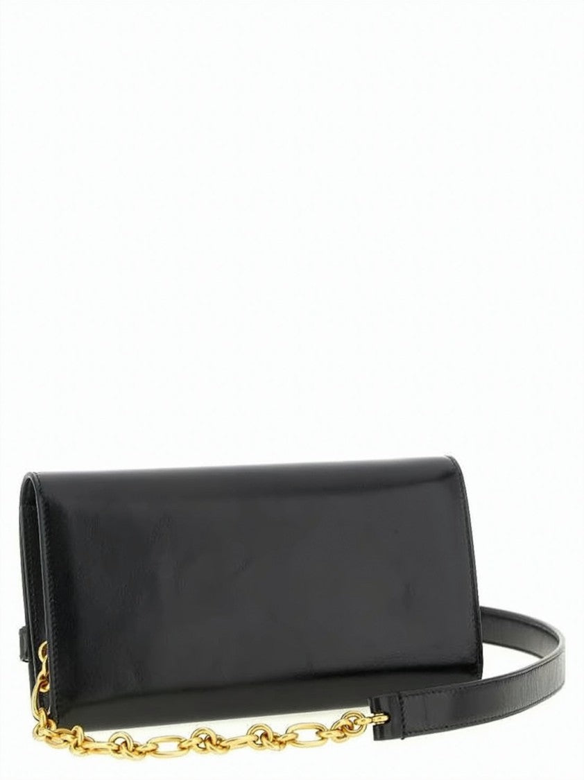 Balmain Rectangular Black Calf Leather Wallet